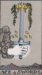 Ace of Swords Tarot card meaning and interpretation